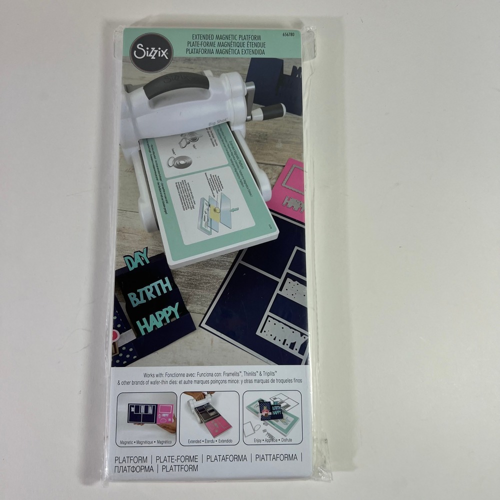 Sizzix Extended Magnetic Platform NIP 14 1/2 x6 x 1/2" Ellison Educational NIP